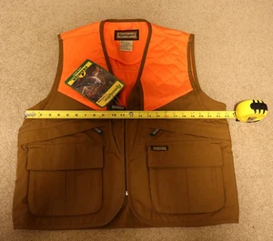 Chaleco Vintage Remington Premier Upland Tostado Naranja Talla M 46" Pecho Juego Caza - Imagen 1 de 4