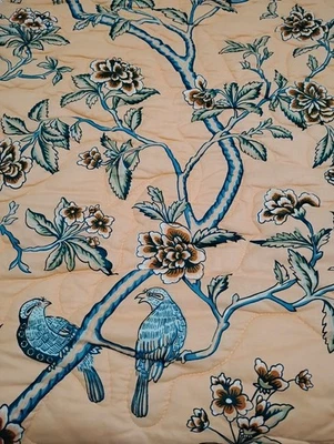 Colcha doble floral jacobea personalizada Shumacher Bird Foto 1 de 4