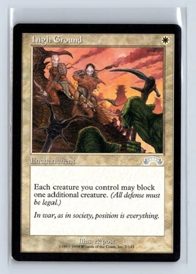 HIGH GROUND – MTG Magic the Gathering Card – Exodus – Uncommon - Image 1 of 4