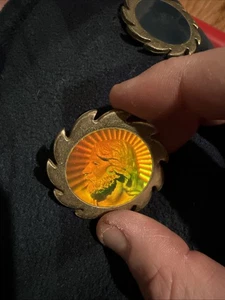 Holográfico Metal Pog Slammer Jesús Retrato Holograma Diente de Sierra Años 90 Juego Pieza - Imagen 1 de 2