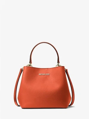 Bolso de hombro pequeño Michael Kors Outlet Pratt - arcilla roja Foto 1 de 3