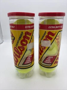 Wilson Extra Duty Filz Tennisbälle zwei versiegelte Dosen Extra Duty Vintage - Bild 1 von 11