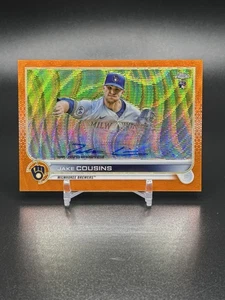 2022 Topps Chrome RC Auto Jake Cousins #12/25 Orange Wave Refractor On Card Auto - Picture 1 of 2