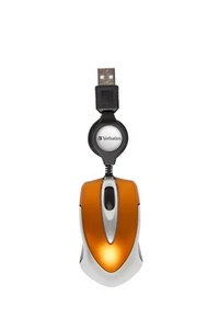 Verbatim Go Mini USB Optical 1000DPI Orange - mice (USB, Office, Wheel 49023 - - - Picture 1 of 9