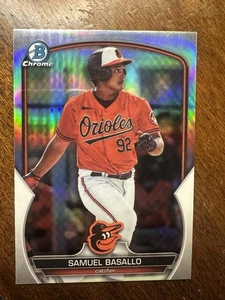 SAMUEL BASALLO 2023 Bowman Draft Chrome Prospects REFRACTOR #BDC-179 - NM/MT - Picture 1 of 2