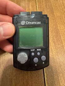 Sega Dreamcast HKT-7000 Smoke Black Visual Memory Gray video game controller VMU