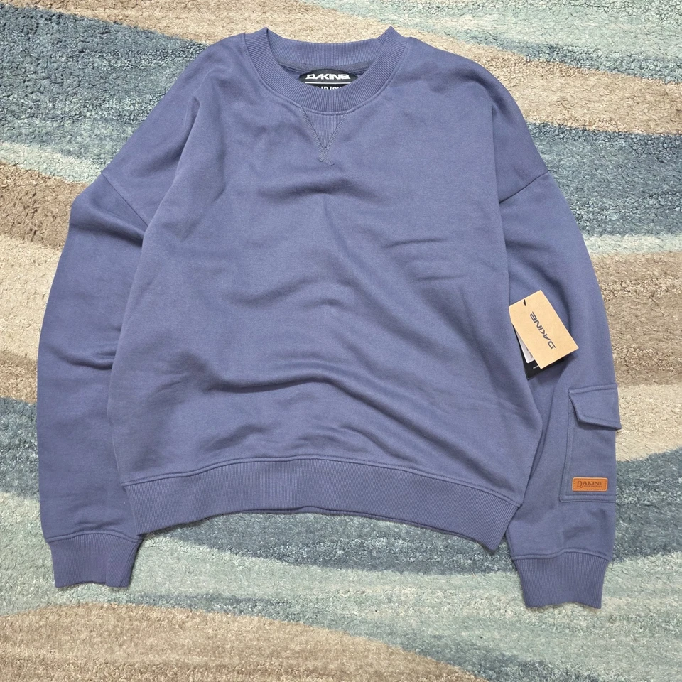Dakine Iona Women’s Crewneck Sweatshirt Blue Size Small NWT 100% Cotton - Image 1 of 4