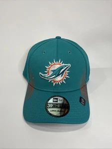 Miami Dolphins New Era 39thirty Fitted L/XL Miami Blue - Picture 1 of 6