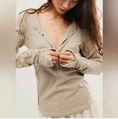 Free People We The Free Twisted Cable Cuff Thermal Size XS - Image 1 of 2