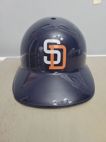 1990s Vintage Blue San Diego Padres Plastic Replica Souvenir Batting Helmet Cover