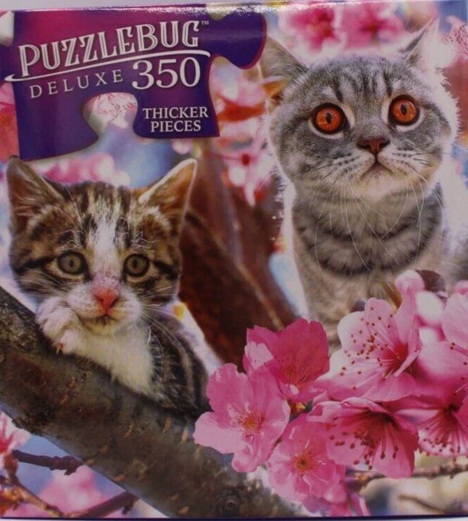 2 Puzzlebug 350 Piece Puzzle COLORFUL GUITARS & 24 HAPPY DOGS Music Animal Lot