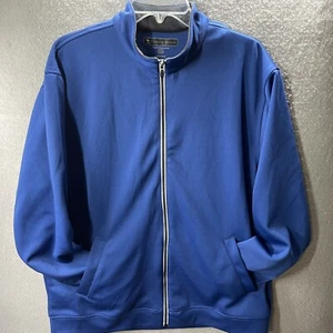 Pebble Beach Golf Performance Jacket Mens Extra Large Full Zip Blue Outdoor XL - Picture 1 of 7