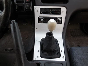 LRB Speed Aluminum Radio/Shift Surround Bezel Console Fits: S13 240SX LHD 89-94 - Picture 1 of 9