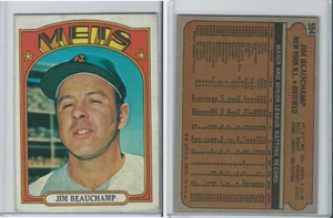 1972 Topps Baseball, #594 Jim Beauchamp, New York Mets - Bild 1 von 1
