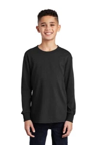 Port & Company® Youth Long Sleeve Core Cotton Tee PC54YLS - Picture 1 of 6