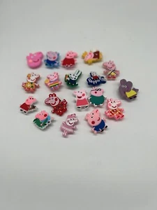 PEPPA PIG 18PC SHOE CHARMS FOR CROCS - Picture 1 of 1