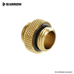 Barrow 5mm G1/4" Thread Dual Male to Male Mini Joint Fitting Connector Gold - Afbeelding 1 van 4
