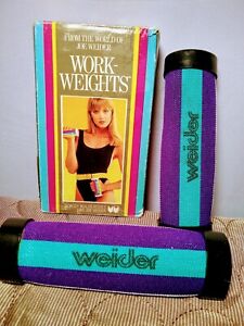 Vintage Work Weights From the World of Joe Weider Two 1 lb Hand Weights