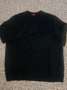 Guess Mens Sweatshirt Size M Color Black Long Sleeve - Picture 1 of 3