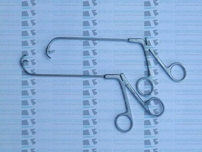 BTECH ENTERPRISES Sinus Nasal Grasping Forceps Curved Downward / Upward Rhinoscopy ENT Fess