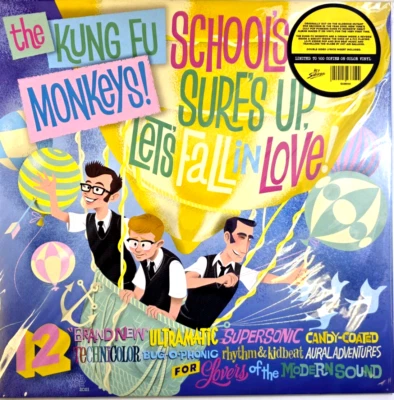 The Kung Fu Monkeys School's Out Surf's Up Let's F LP Album vinyl record limited - Image 1 of 4