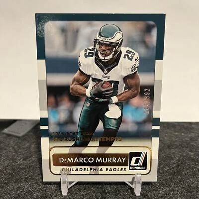 2015 Donruss - Stat Line Season DeMarco Murray 46 SN #/392 Philadelphia Eagles - Image 1 of 2