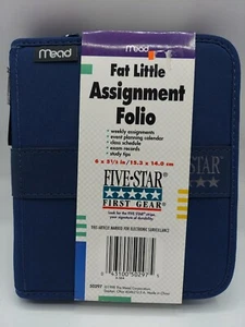 Blue Mead Fat Little Assignment Folio Planner Five Star 1998 Nuevo - Imagen 1 de 5