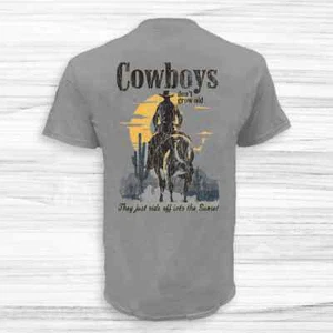 T-Shirt OLD GUYS RULE Sunset Cowboy OG2315 - Bild 1 von 5