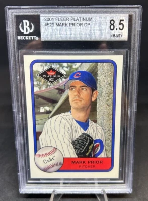 2001 Fleer Platinum BCCG Baseball RC Mark Prior DP #529 Graded NM-MT+ 8.5 111823 - Image 1 of 2