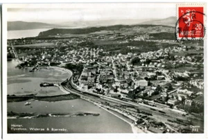Photo-AK HAMAR / Norway / Norge flyvefoto / aerial picture 1934 / Esperanto - Picture 1 of 1