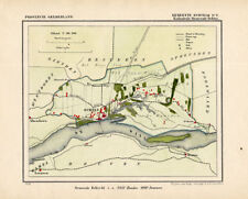 ANTIQUE MAP-NETHERLANDS-ECHTELD 2-GELDERLAND-KUYPER-1865