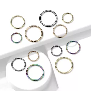 Implante Titanio Aro Flexible Sin Costuras Hélice Daith Tragus Caracola Cartílago - Imagen 1 de 10