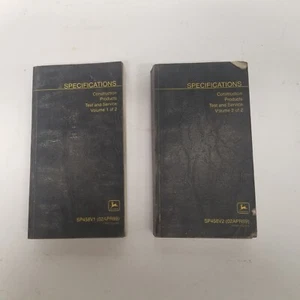 1999 John Deere Construction Products Test & Service Specifications Vol. 1 & 2 - Picture 1 of 8
