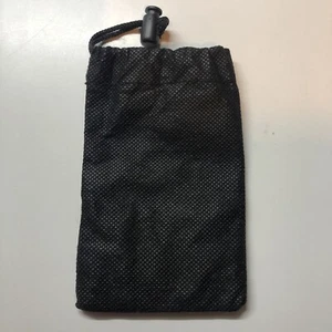 DRAWSTRING TOGGLE TRAVEL STATIONARY TOOL BAG POUCH BLACK NYLON 13cm x 8cm - Picture 1 of 3