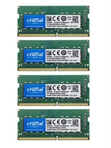 Crucial 64GB 4X 16GB DDR4 3200MHz PC4-25600 Laptop SODIMM Memory CT16G4SFS832A - Picture 1 of 5