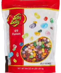 Jelly Belly Jelly Beans, 64 oz (4 lb) - 49 Flavors Variety Pack - Fat-Free - Picture 1 of 4