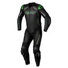 RST S1 CE Leather Suit Black / Grey / Neon Green