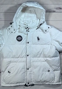 Polo Ralph Lauren Mens Coat White 4XLT Alpine World Cup Racing Duck Down Hooded - Picture 1 of 20