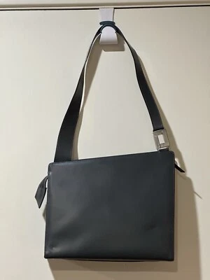 Auténtico LANCEL Paris Cuero Gris Cremallera Superior Bolso de Mano Cartera Bolso de Hombro Foto 1 de 4