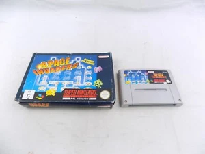 Boxed Like New SNES Super Nintendo Space Invaders PAL - No Manual - Picture 1 of 3