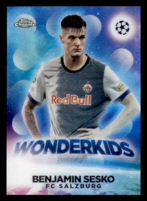 2022-23 Topps Chrome UEFA Club Competitions Wonderkids #W6 Benjamin Sesko - Image 1 of 2