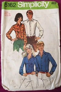 EARLY 1970s UNISEX BODY-FITTING SHIRT - Picture 1 of 2