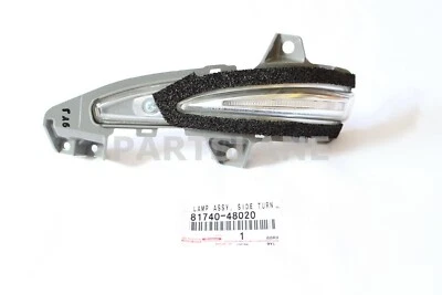 Lámpara de señal de giro lateral izquierda genuina Lexus RX350 RX450H OEM 81740-48020 Foto 1 de 4