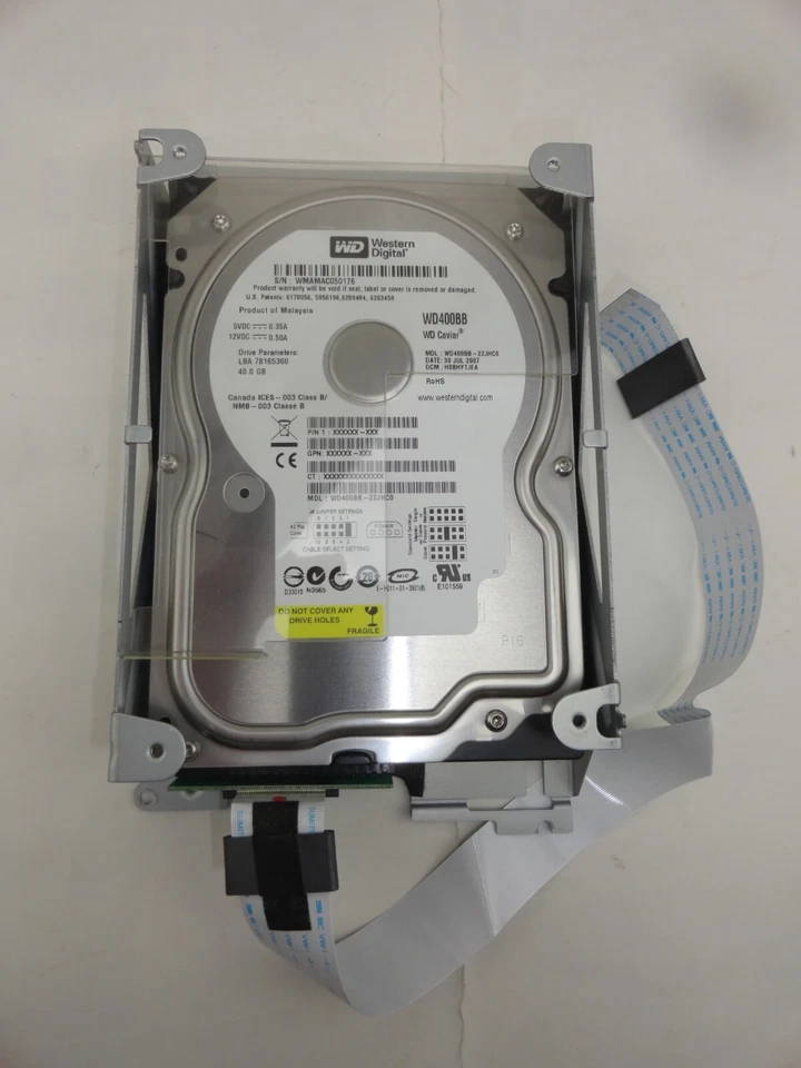 replacement hard drive JVC SR-DVM700 DVM600 Western Digital WD400BB - Image 1 of 1