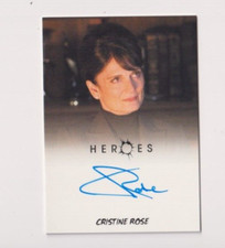 CRISTINE ROSE AUTOGRAPH 2010 HEROES "ANGELA PETRELLI" AUTO RITTENHOUSE ARCHIVES