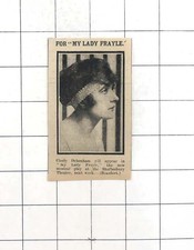 1916 Cicely Debenham To Appear In Musical Play "My Lady Frayle"