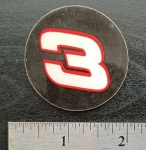 Vintage Nascar Car Number 3 Sticker - Picture 1 of 1