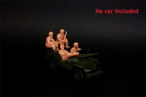 Druk 3D 1/72 II wojna światowa USA "Off-roadowy pojazd taktyczny Kierowca / pasażer" 4-osobowy model - Zdjęcie 1 z 3