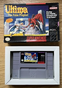 Ultima The False Prophet Super Nintendo SNES Boxed With Manual NTSC USA - Picture 1 of 2