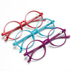 3 Pack New Multi-Color Comfortable HD Resin Lenses Round Frame Reading Glasses